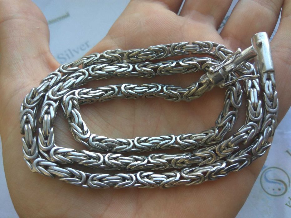 Срібний ланцюжок 80г чоловічий, мужская серебряная цепочка 925