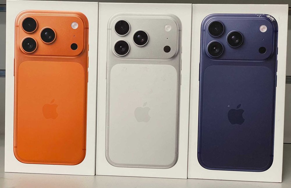 Nowy iPhone 17 Pro, Silver, Blue, Orange 256GB BEZ BLOKAD Fizyczny SIM