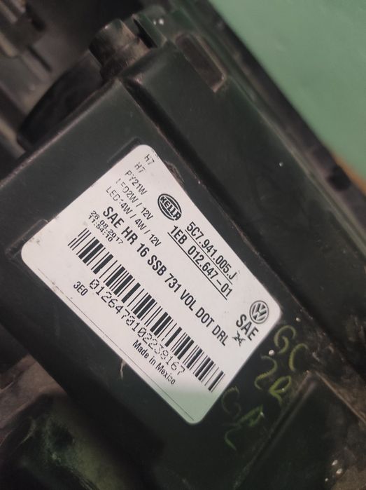 Фара Volkswagen jetta 5с7941005j