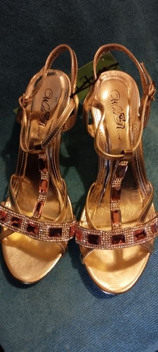 Buty na imprezę wesele szpilki sandałki z USA nowe