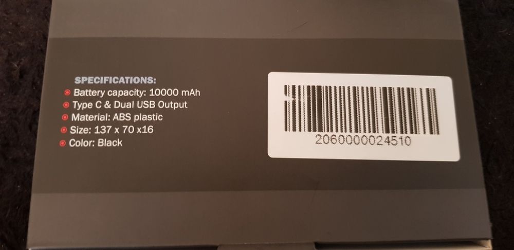 Павербанк, power bank 10000 mAh