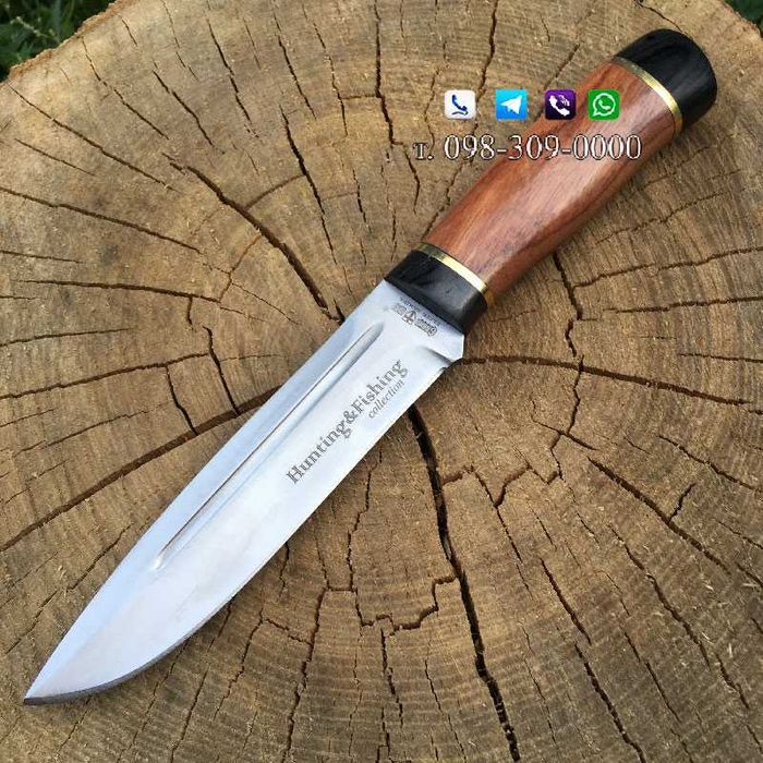 Нож Нескладной/Нож Охотничий/Нож с чехлом/Нож Hunting&Fishing