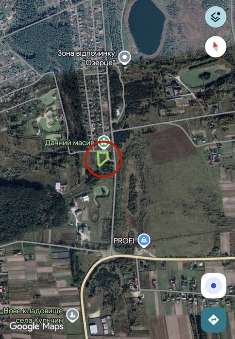 Земельна ділянка під забудову, 22,17 сотки, біля Луцька (Озерце,Кульчин)