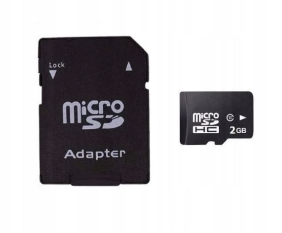 Karta pamięci Micro SD 2GB + adapter