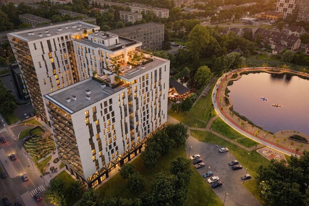 Продається 1-кімнатна квартира 58,73 м² | 2 санвузли | 2 гардеробні | 3 поверх | ЖК Lake View