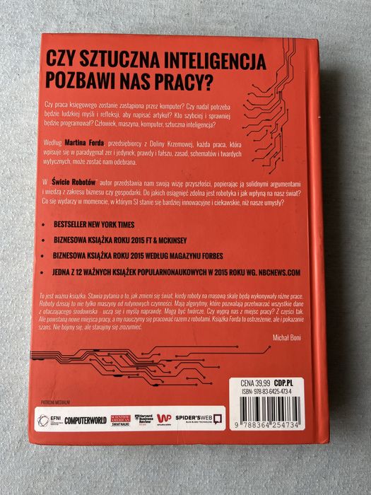 Świat robotów Czy Sztuczna Inteligencja pozbawi nas pracy, Martin Ford