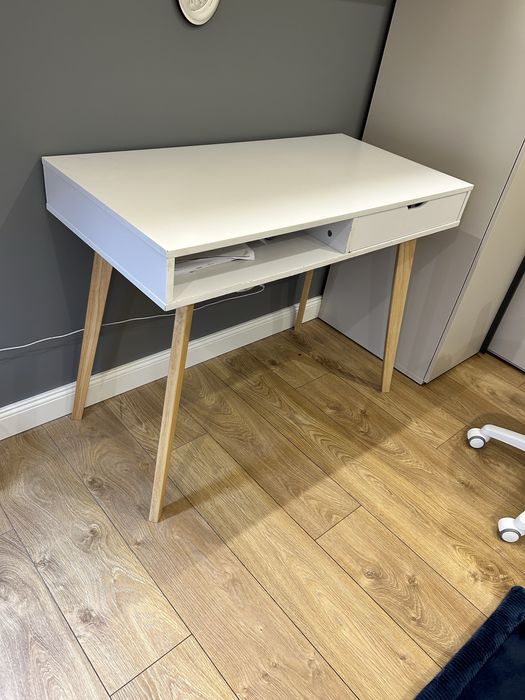 Biurko jysk biale Biurko TAMHOLT 50x100 biały/naturalny