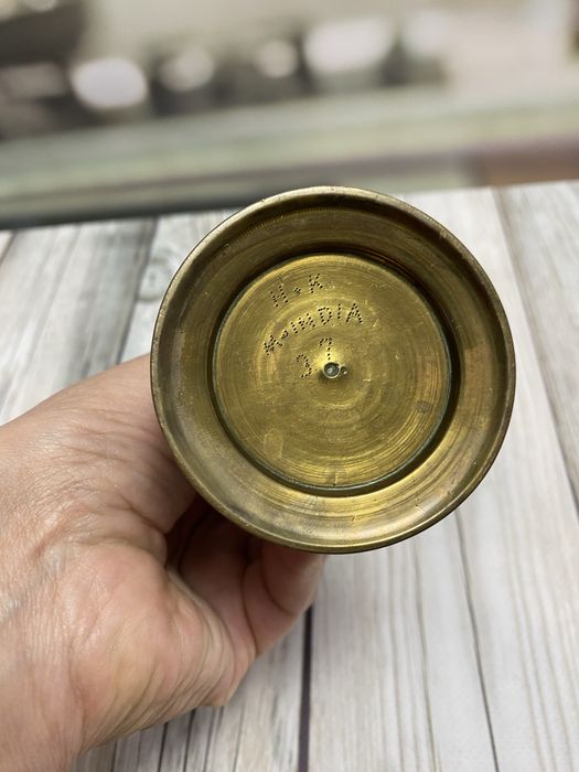 Вінтажні латунні вази, Індія, 12,5 см і 15 см