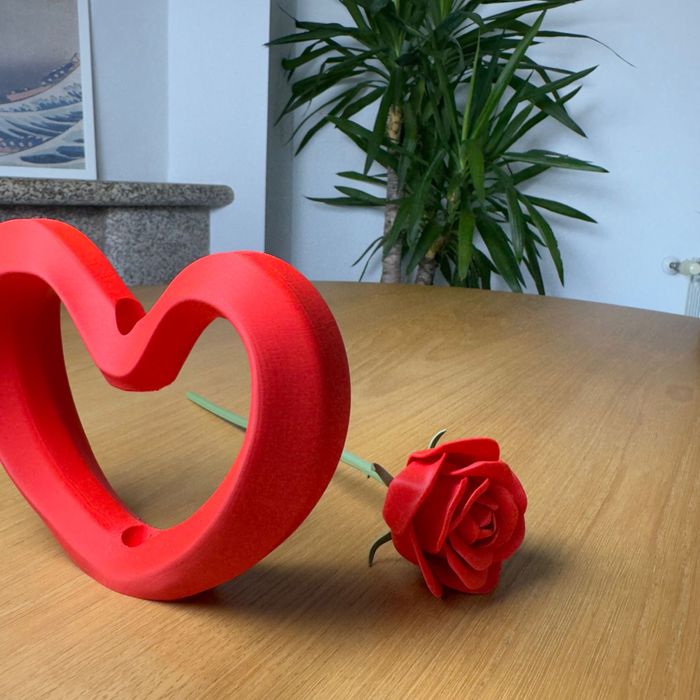 Valentine's Day Heart Vase