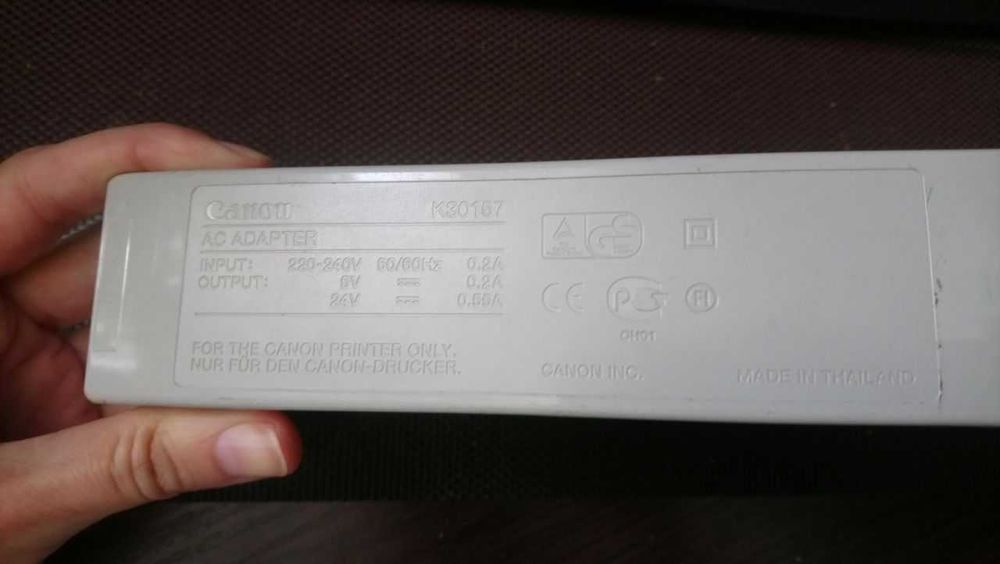 Блок живлення Canon K30231 K30157 24В 1А DC 21V~900mA 15V~1A