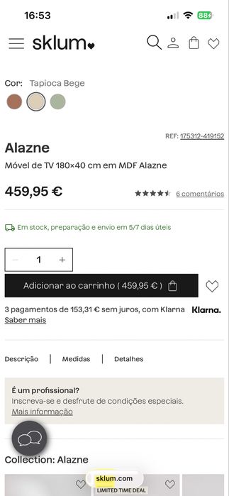 Movel tv SKLUM - Alazne