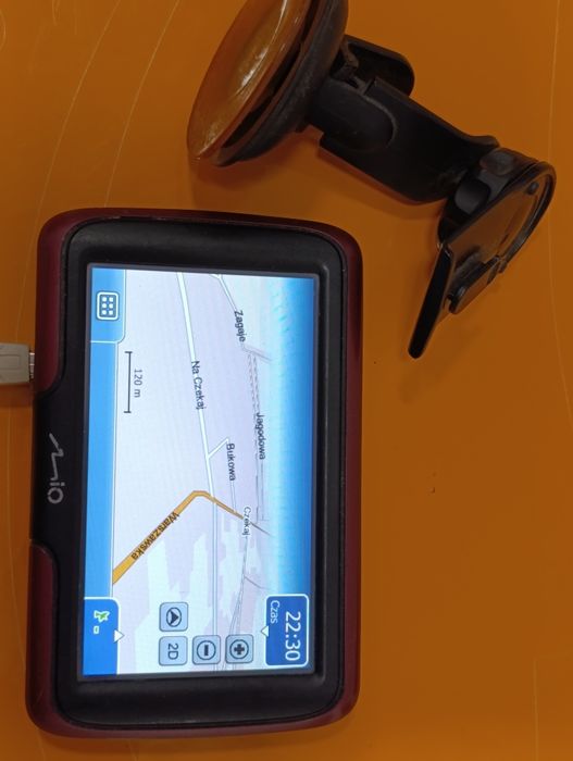Nawigacja samochodowa, GPS, Mio Moov M400 + uchwyt, dotykowa, język PL, retro, vintage 100% sprawna