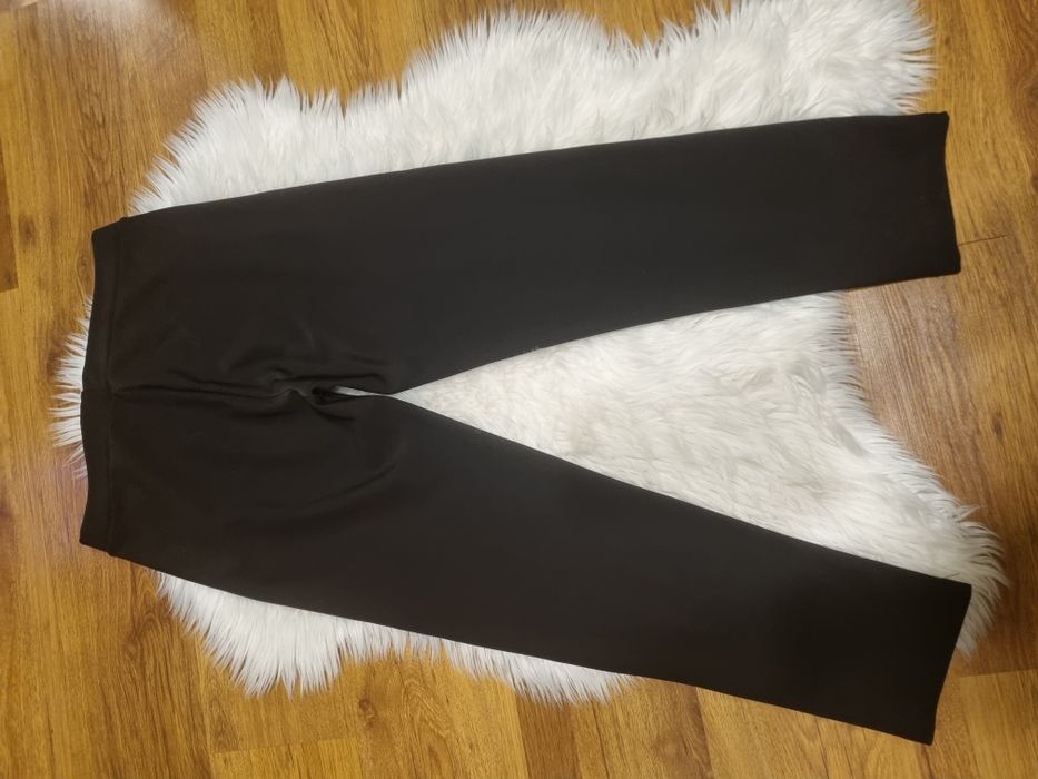 Spodnie damskie czarne wysoki stan 3XL  eleganckie