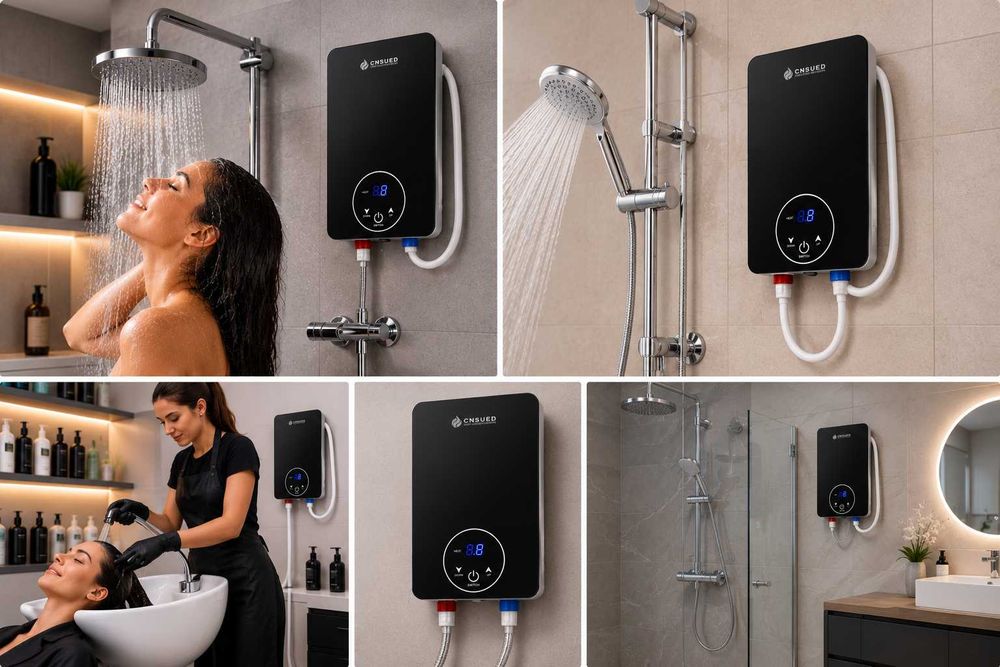 Aquecedor de Água Elétrico para Lavatórios, Casa de Banho, Cozinha
