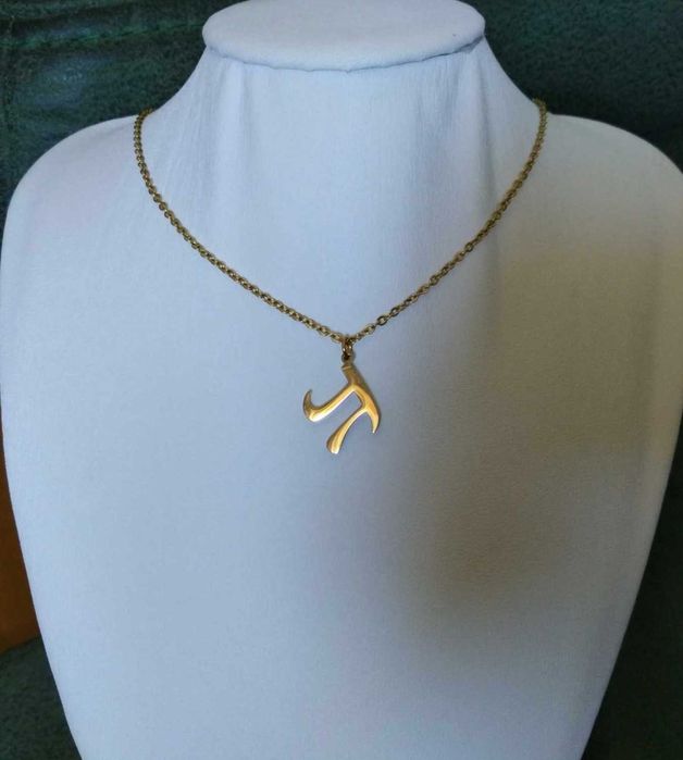 Colar Aço Dourado c/ PI NOVO  -   SALDO