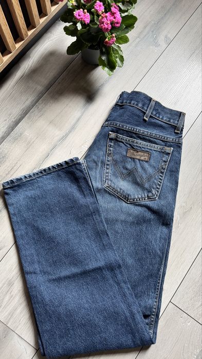 Spodnie Wrangler W34 L32 TEXAS męskie jeansy granatowe
