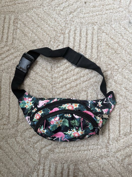 Бананка з принтом фламінго