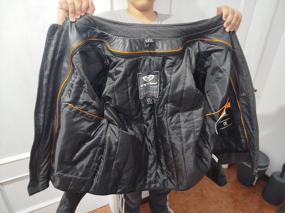 Casaco motard Ixon Copper Slick preto