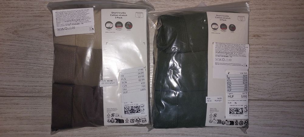 Sprzedam 2 paczki bokserek XL Short