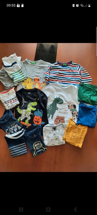 Conjunto de 15 Camisolas 18-24 mese