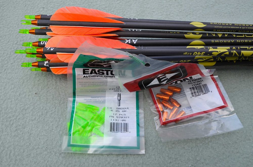 Strzały halowe Beman 9,3 Carbon 340 do łuk bloczkowy tarczowy 13szt.