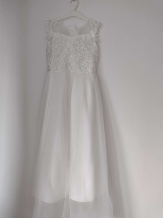 Alba komunijna dziewczęca wraz z suknia na przebranie