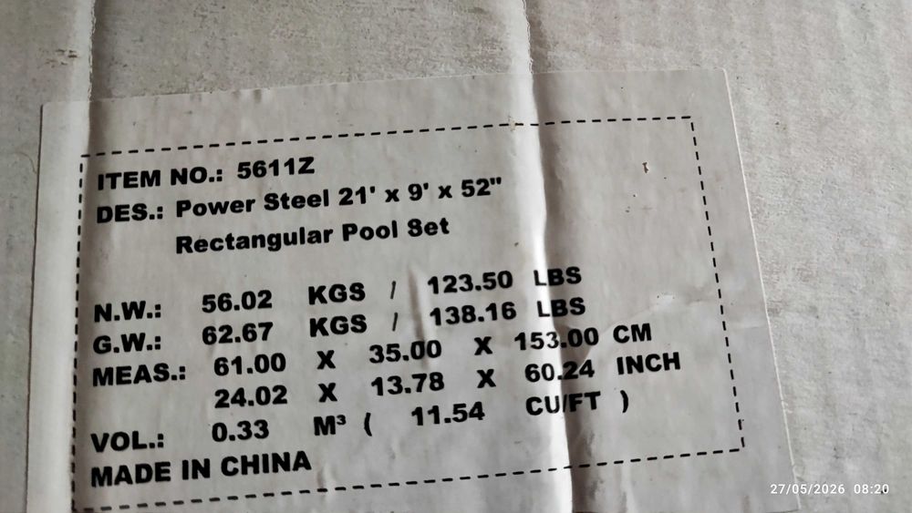 Piscina Nova bestway power steel 6,4m x 2,47m altura 1,32m  negociável