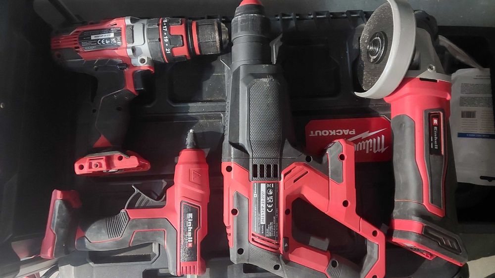 Kit Einhell 4 maquinas a bateria quase novo