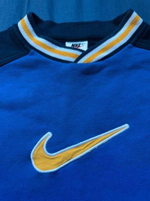 Vintage Nike Sweatshirt Center Swoosh Big Logo Boxy 90s S/M unisex - rare