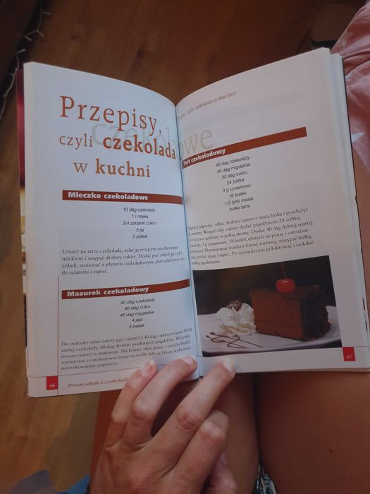 Czekolada ksiazka o czekoladzie przepisy gotowanie pieczenie kucharska slodkie pascal