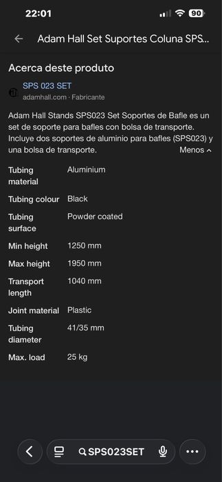 Tripes de coluna em aluminio de qualidade