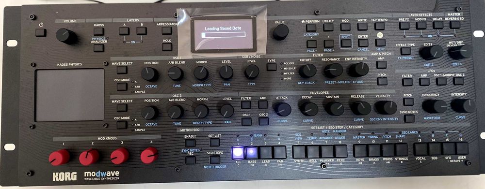 Sintetizador Korg Modwave Rack