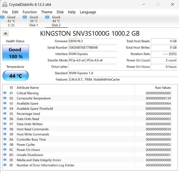Dysk M.2 Kingston NV3 1TB