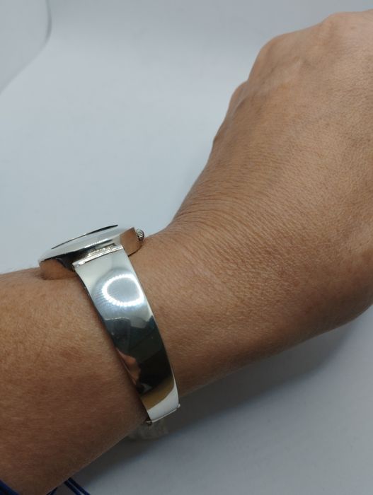 Srebrny damski zegarek, na baterie, próba 925