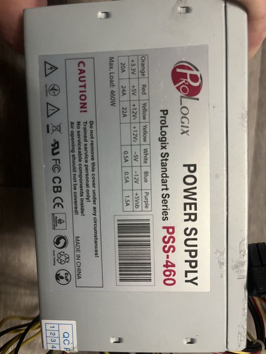 Блок живлення та ОЗУ для компʼютера