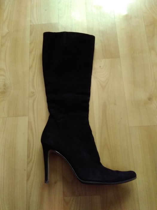 Сапоги замшевые итальянские