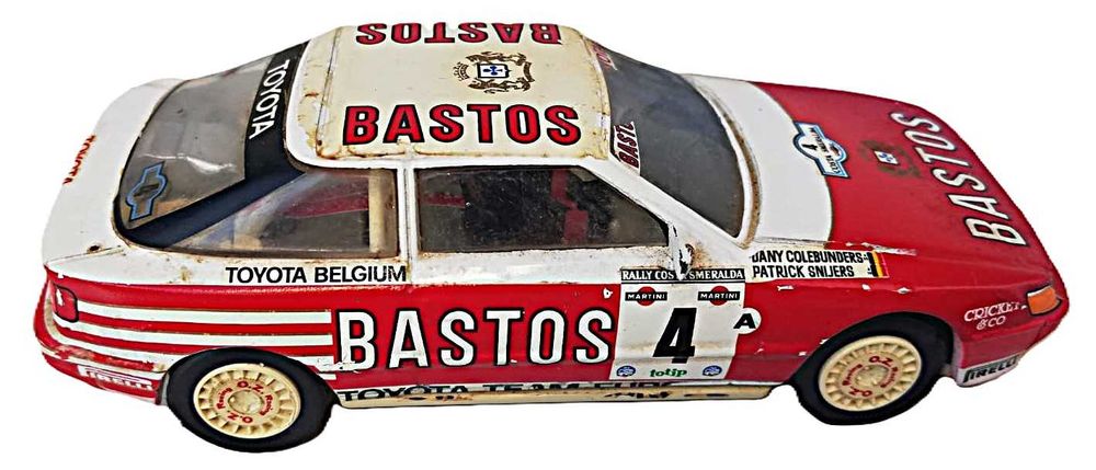 Brinquedos -1:43-Rally-Toyota Celica 1990 Rally Car BASTOS -1/43