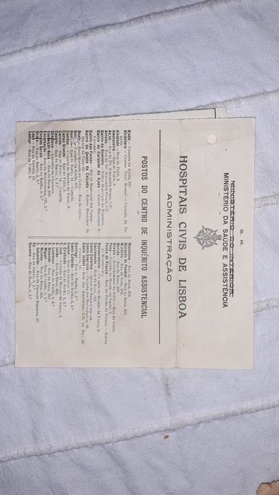 Vários papeis /documentos antigos