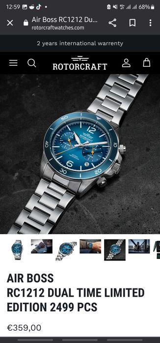 Relógio Rotorcraft Air Boss RC1212 (seiko)