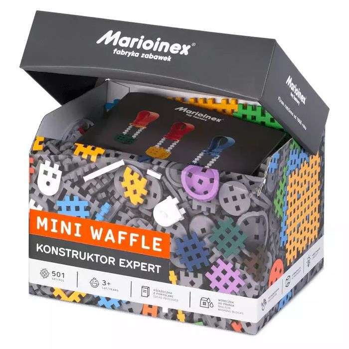 Klocki mini waffle Konstruktor Expert, 501 elementów. Nowy Produkt