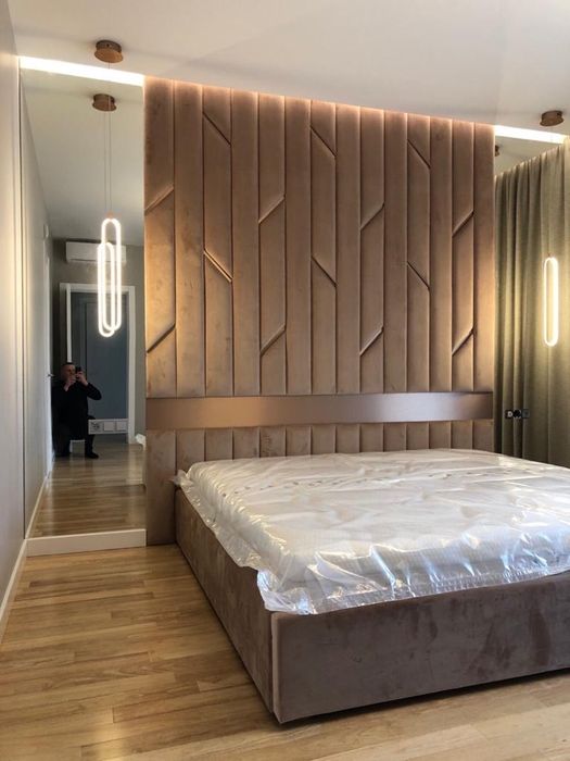 М‘які стінові панелі та ліжка під замовлення!