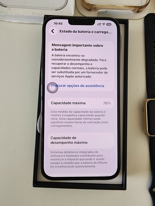 Iphone 13 pro Max de 128GB, bem estimado e conservado, vai com Apple Watch