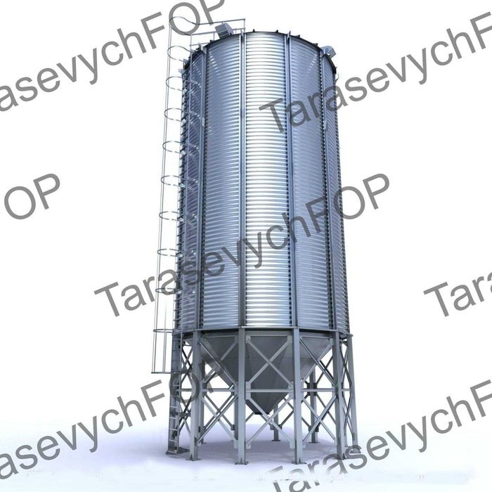 Силосний охолоджувач бункер 55 м³ + опори, засувки | Нове обладнання |