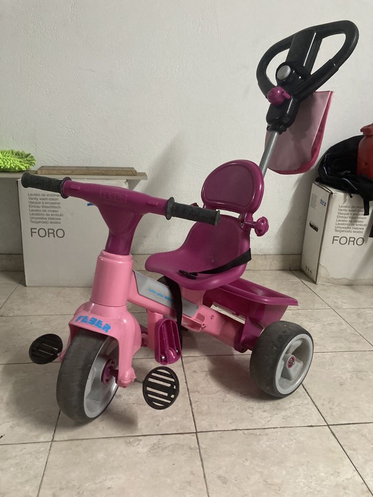 Triciclo Evolutivo Baby Plus Music Rosa