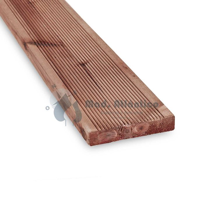 Deck Castanho de Casquinha Vermelha Tratado Antiderrapante