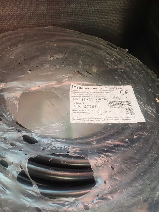 Przewód elektryczny 5x6mm ziemny