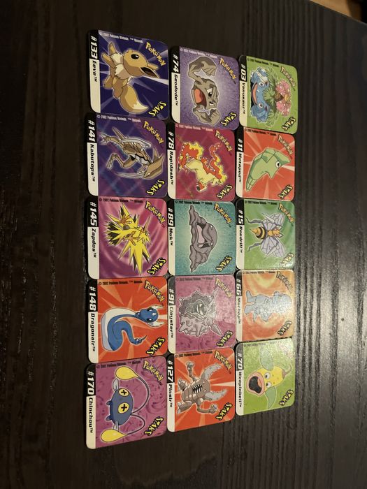 Pokémon Staks 2002 originais
