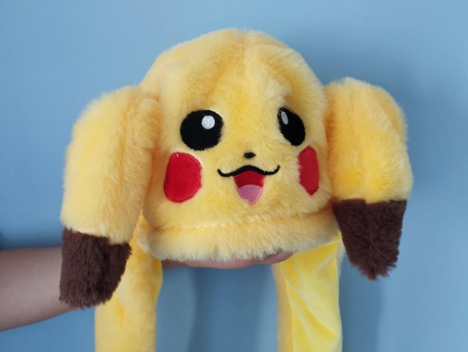 Czapka Pikachu dla dzieci z podnoszonymi uszkami