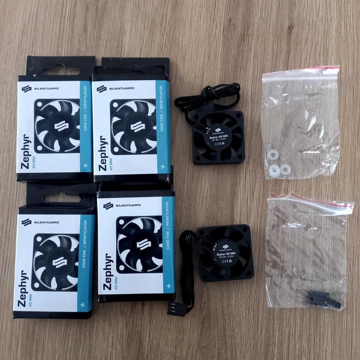 Wentylator Zephyr SilentiumPC 40 mm 4 szt. 40x40x10 mm