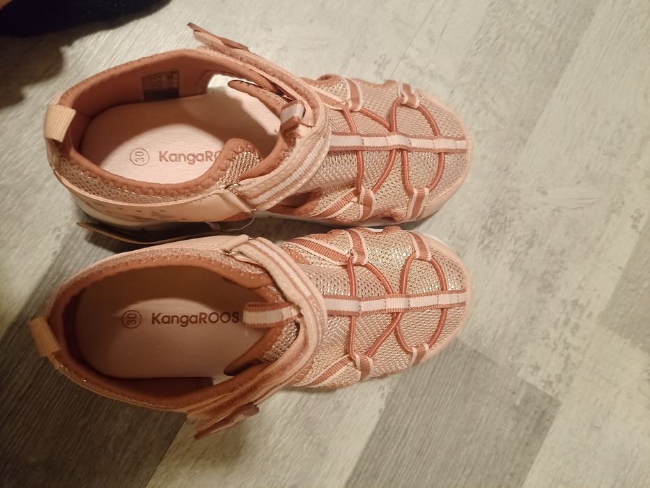 Nowe Sportowe sandały 30 wkładka 19 cm kangaroos k-butty rzepy,